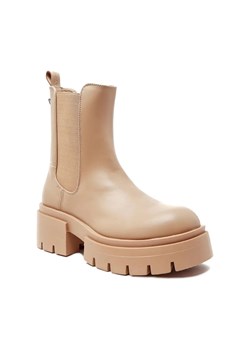 Guess Sztyblety CHARLOTTE | z dodatkiem skóry ze sklepu Gomez Fashion Store w kategorii Botki - zdjęcie 184301179