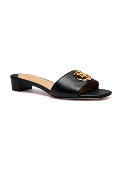 LAUREN RALPH LAUREN Skórzane klapki FAY LOGO II-SN-FSA ze sklepu Gomez Fashion Store w kategorii Klapki damskie - zdjęcie 184301266