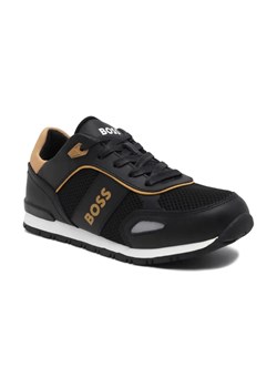BOSS Kidswear Sneakersy | z dodatkiem skóry ze sklepu Gomez Fashion Store w kategorii Buty sportowe dziecięce - zdjęcie 184301438