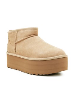 UGG Skórzane śniegowce W CLASSIC ULTRA MINI | z dodatkiem wełny ze sklepu Gomez Fashion Store w kategorii Śniegowce damskie - zdjęcie 184301469