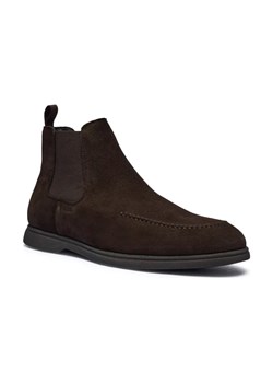 BOSS BLACK Skórzane sztyblety Sienne_Cheb_sdad ze sklepu Gomez Fashion Store w kategorii Buty zimowe męskie - zdjęcie 184302396