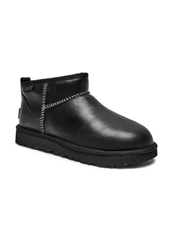 UGG Skórzane śniegowce Classic Ultra Mini | z dodatkiem wełny ze sklepu Gomez Fashion Store w kategorii Śniegowce damskie - zdjęcie 184302978