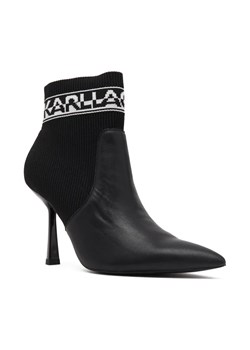 Karl Lagerfeld Botki | z dodatkiem skóry ze sklepu Gomez Fashion Store w kategorii Botki - zdjęcie 184303109
