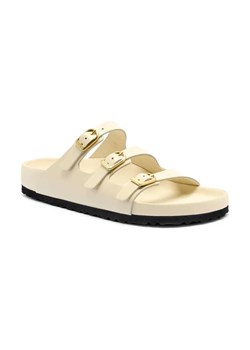 Birkenstock Skórzane klapki Florida D-Buckle ze sklepu Gomez Fashion Store w kategorii Klapki damskie - zdjęcie 184303305