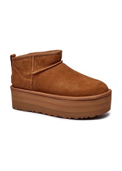 UGG Skórzane śniegowce W CLASSIC ULTRA MINI | z dodatkiem wełny ze sklepu Gomez Fashion Store w kategorii Śniegowce damskie - zdjęcie 184303475