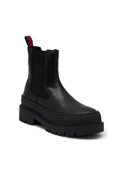 Tommy Jeans Skórzane sztyblety TJW CHELSEA FOXING ze sklepu Gomez Fashion Store w kategorii Botki - zdjęcie 184303685