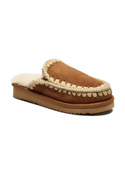 MOU Skórzane obuwie domowe ESKIMO | z dodatkiem wełny ze sklepu Gomez Fashion Store w kategorii Kapcie damskie - zdjęcie 184303796