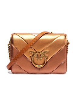 Pinko Skórzana torebka na ramię LOVE CLICK MINI BIG CHEVRON ze sklepu Gomez Fashion Store w kategorii Listonoszki - zdjęcie 184303808