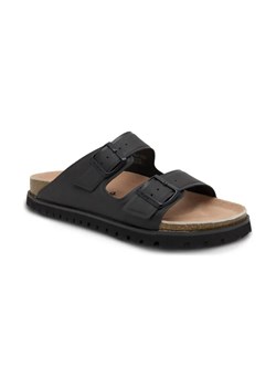 Pepe Jeans London Klapki URBAN SANDAL BASIC EMBOED | z dodatkiem skóry ze sklepu Gomez Fashion Store w kategorii Klapki męskie - zdjęcie 184303975