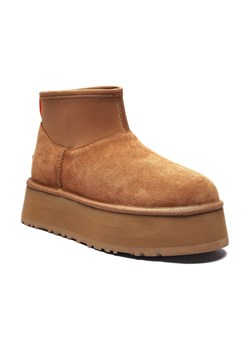 UGG Skórzane śniegowce Classic Mini Dipper | z dodatkiem wełny ze sklepu Gomez Fashion Store w kategorii Śniegowce damskie - zdjęcie 184304419
