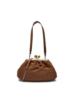 Weekend MaxMara Torebka na ramię FORTUNA | PASTICCINO | z dodatkiem skóry ze sklepu Gomez Fashion Store w kategorii Kopertówki - zdjęcie 184304619