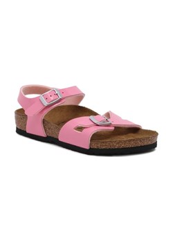 Birkenstock Sandały Patent Candy Pink | z dodatkiem skóry ze sklepu Gomez Fashion Store w kategorii Sandały dziecięce - zdjęcie 184304626
