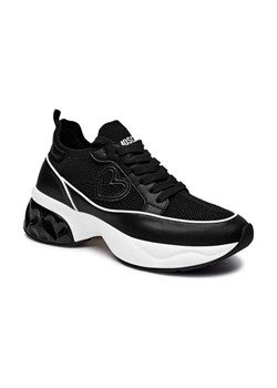 Love Moschino Sneakersy CRYSTAL60 | z dodatkiem skóry ze sklepu Gomez Fashion Store w kategorii Buty sportowe damskie - zdjęcie 184305129