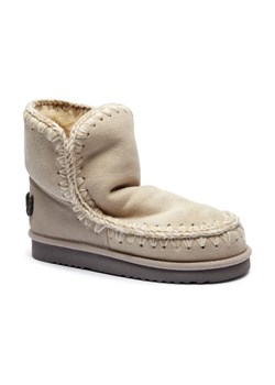 MOU Skórzane śniegowce ESKIMO 18 GLITTER LOGO | z dodatkiem wełny ze sklepu Gomez Fashion Store w kategorii Śniegowce damskie - zdjęcie 184305155