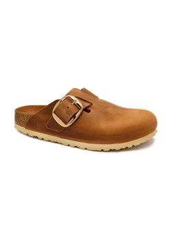 Birkenstock Skórzane mule Boston | narrow fit ze sklepu Gomez Fashion Store w kategorii Klapki damskie - zdjęcie 184305495