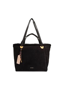 Coccinelle Skórzana shopperka Coccinelle x Inuikii Shearling | z dodatkiem wełny ze sklepu Gomez Fashion Store w kategorii Torby Shopper bag - zdjęcie 184305635