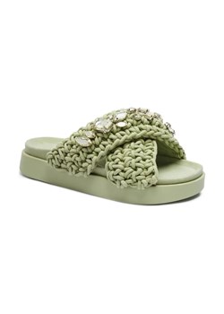 INUIKII Klapki WOVEN STONES | z dodatkiem skóry ze sklepu Gomez Fashion Store w kategorii Klapki damskie - zdjęcie 184305706