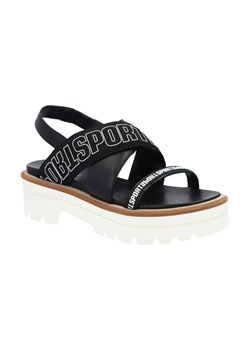 Marc Cain Sandały | z dodatkiem lnu ze sklepu Gomez Fashion Store w kategorii Sandały damskie - zdjęcie 184305835
