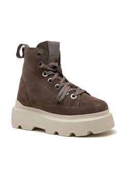 INUIKII Skórzane botki na platformie MATILDA SHEARLING ze sklepu Gomez Fashion Store w kategorii Botki - zdjęcie 184305929