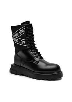 Love Moschino Botki | z dodatkiem skóry ze sklepu Gomez Fashion Store w kategorii Workery damskie - zdjęcie 184306026