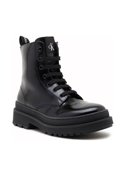 Calvin Klein Jeans Botki LACE-UP | z dodatkiem skóry ze sklepu Gomez Fashion Store w kategorii Buty zimowe dziecięce - zdjęcie 184306089