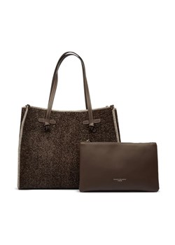 GIANNI CHIARINI Skórzana shopperka + saszetka BORSA PELLE ze sklepu Gomez Fashion Store w kategorii Torby Shopper bag - zdjęcie 184306167