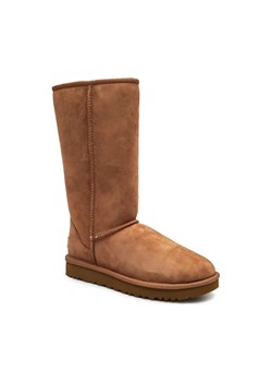 UGG Skórzane śniegowce CLASSIC TALL II | z dodatkiem wełny ze sklepu Gomez Fashion Store w kategorii Śniegowce damskie - zdjęcie 184306257