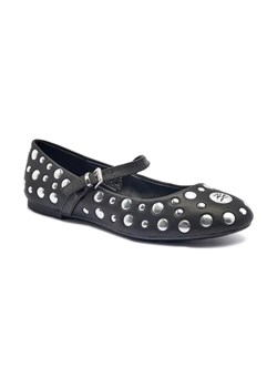 Karl Lagerfeld Baleriny KARO | z dodatkiem skóry ze sklepu Gomez Fashion Store w kategorii Balerinki - zdjęcie 184306599