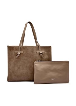 GIANNI CHIARINI Skórzana shopperka + saszetka MARCELLA ze sklepu Gomez Fashion Store w kategorii Torby Shopper bag - zdjęcie 184306898