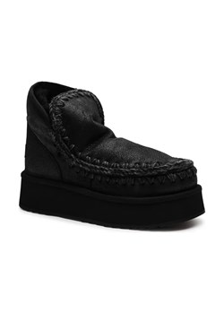 MOU Skórzane śniegowce Mini Eskimo Platform | z dodatkiem wełny ze sklepu Gomez Fashion Store w kategorii Śniegowce damskie - zdjęcie 184306987