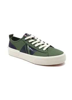 Pepe Jeans London Trampki ALLEN FLAG | z dodatkiem skóry ze sklepu Gomez Fashion Store w kategorii Trampki męskie - zdjęcie 184307119