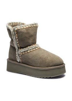 MOU Skórzane śniegowce Norfolk | z dodatkiem wełny ze sklepu Gomez Fashion Store w kategorii Śniegowce damskie - zdjęcie 184307168