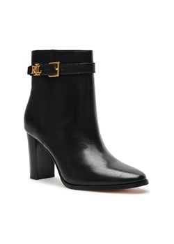 LAUREN RALPH LAUREN Skórzane botki na słupku BAILEY ze sklepu Gomez Fashion Store w kategorii Botki - zdjęcie 184307459