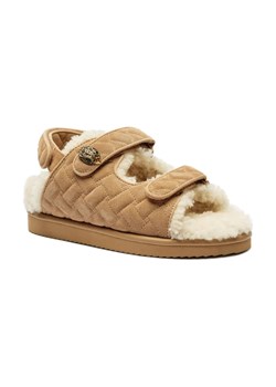 Kurt Geiger Skórzane sandały ORSON TEDDY | shearling ze sklepu Gomez Fashion Store w kategorii Sandały damskie - zdjęcie 184307668
