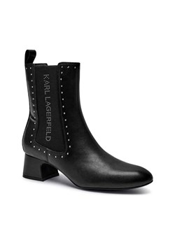 Karl Lagerfeld Skórzane sztyblety na słupku BONNIE ze sklepu Gomez Fashion Store w kategorii Botki - zdjęcie 184308238