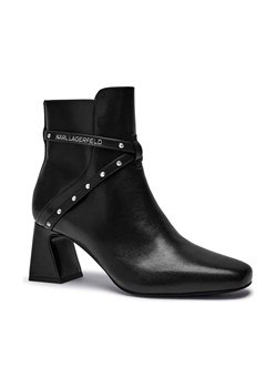 Karl Lagerfeld Skórzane botki na słupku BEATA ze sklepu Gomez Fashion Store w kategorii Botki - zdjęcie 184308338
