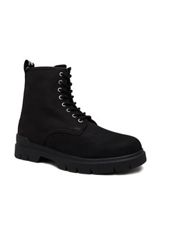 HUGO Skórzane trapery Ryan_Halb_nu ze sklepu Gomez Fashion Store w kategorii Buty zimowe męskie - zdjęcie 184308505