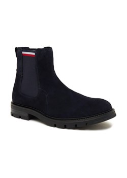 Tommy Hilfiger Skórzane sztyblety CORPOARTE HILFIGER SUEDE CHELSEA ze sklepu Gomez Fashion Store w kategorii Buty zimowe męskie - zdjęcie 184308569