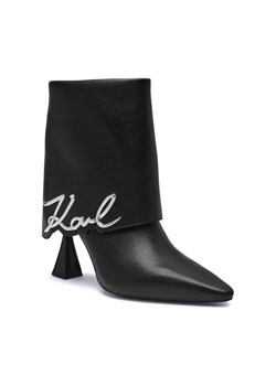 Karl Lagerfeld Skórzane botki na szpilce DEBUT II ze sklepu Gomez Fashion Store w kategorii Botki - zdjęcie 184308838