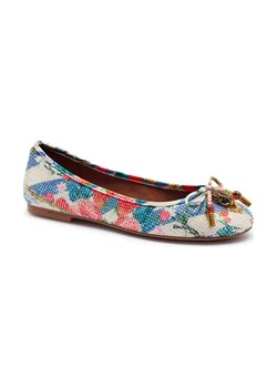 Kurt Geiger Baleriny EAGLE | z dodatkiem skóry ze sklepu Gomez Fashion Store w kategorii Balerinki - zdjęcie 184308978