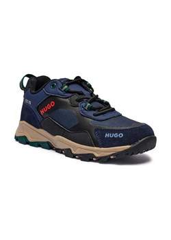 HUGO KIDS Sneakersy | z dodatkiem skóry ze sklepu Gomez Fashion Store w kategorii Buty sportowe dziecięce - zdjęcie 184309507