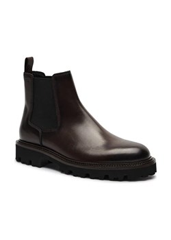 BOSS BLACK Skórzane sztyblety Julyo_Cheb_bu ze sklepu Gomez Fashion Store w kategorii Buty zimowe męskie - zdjęcie 184309667