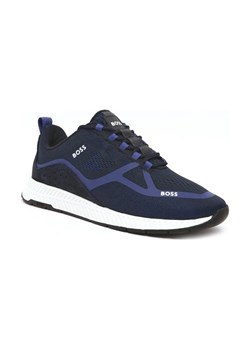 BOSS BLACK Sneakersy Titanium | z dodatkiem skóry ze sklepu Gomez Fashion Store w kategorii Buty sportowe męskie - zdjęcie 184309747