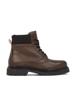 Tommy Jeans Skórzane trapery TJM LACE UP BOOT ze sklepu Gomez Fashion Store w kategorii Buty zimowe męskie - zdjęcie 184310175