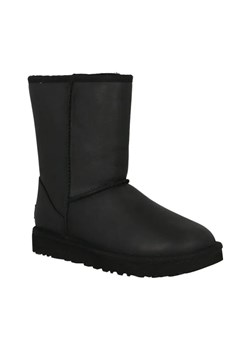 UGG Skórzane śniegowce W CLASSIC SHORT LEATHER | z dodatkiem wełny ze sklepu Gomez Fashion Store w kategorii Śniegowce damskie - zdjęcie 184310328