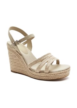 Tommy Hilfiger Koturny ESSENTIAL BASIC WEDGE SANDAL | z dodatkiem skóry ze sklepu Gomez Fashion Store w kategorii Espadryle damskie - zdjęcie 184310346