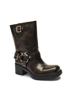 Pinko Skórzane botki na słupku ALYS 02 - id: PI244W000015099 - marki Pinko - 184310458 Pinko Skórzane botki na słupku ALYS 02 ze sklepu Gomez Fashion Store w kategorii Botki - zdjęcie 184310458