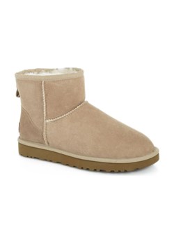 UGG Skórzane śniegowce Classic Mini II | z dodatkiem wełny ze sklepu Gomez Fashion Store w kategorii Śniegowce damskie - zdjęcie 184310879