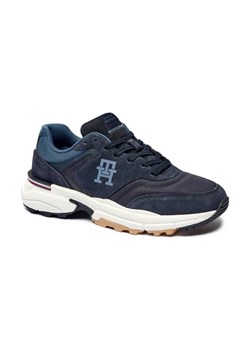 Tommy Hilfiger Skórzane sneakersy M RUNNER X VENTILE MIX ze sklepu Gomez Fashion Store w kategorii Buty sportowe męskie - zdjęcie 184311176