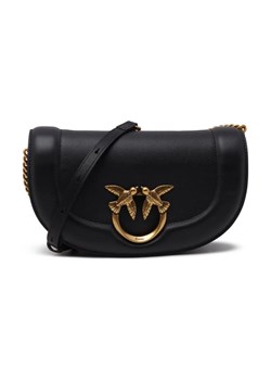 Pinko Skórzana torebka na ramię ROUND CLICK BAGUETTE MINI VITE ze sklepu Gomez Fashion Store w kategorii Listonoszki - zdjęcie 184311436
